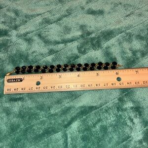 Elegant Black and Gold Bracelet